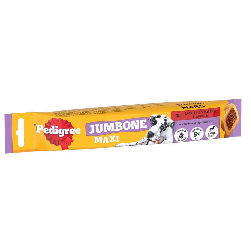 PEDIGREE® JUMBON Maxi Large Dog Treat  Beef and Poultry 1 Chew