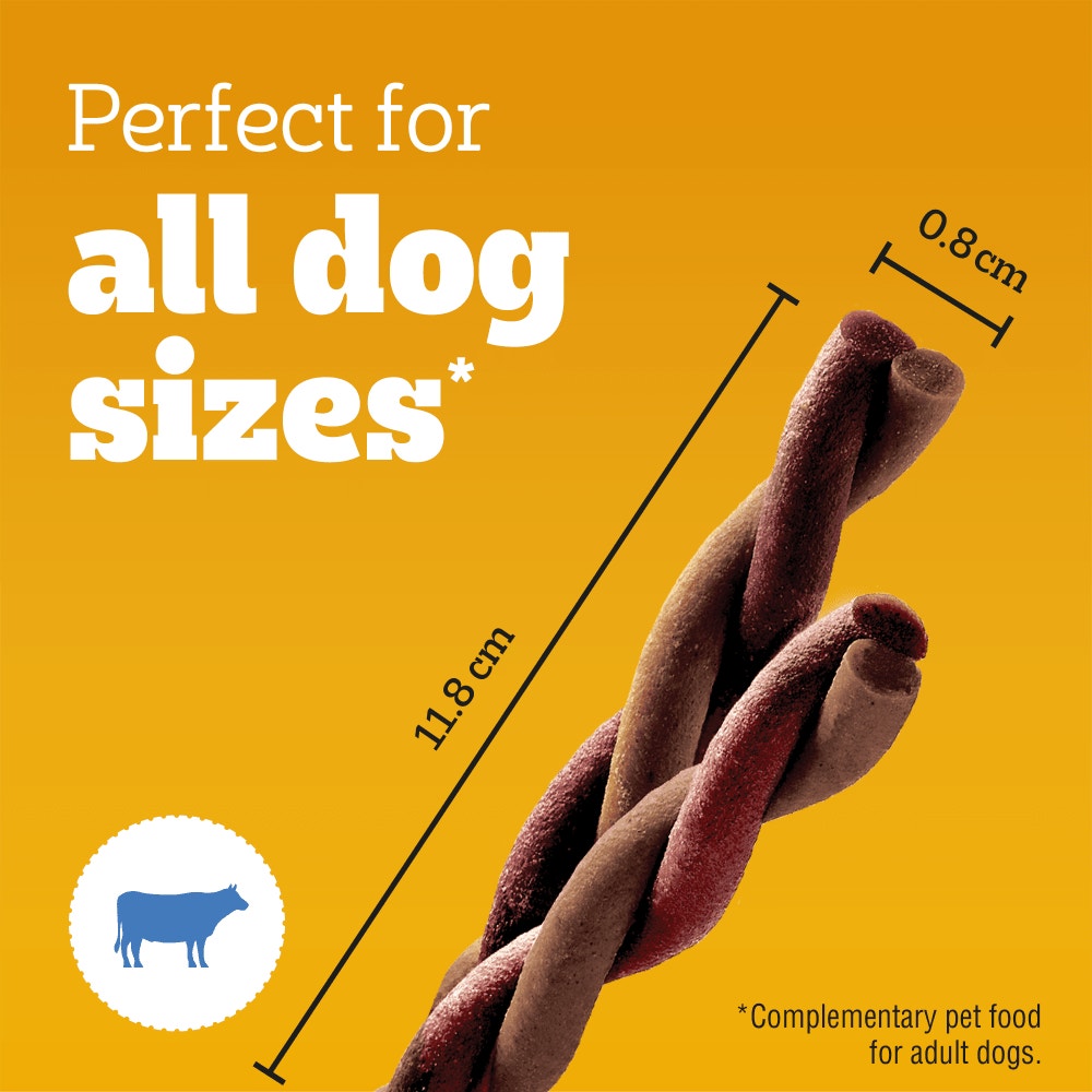 PEDIGREE® RODEO™ Dog Treats with Beef 123g, 70g