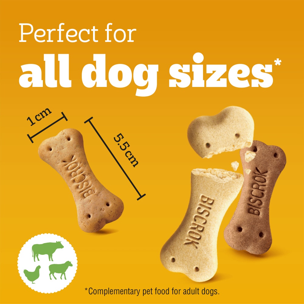 PEDIGREE BISCROK Biscuits Multi Mix Dog Treats 500g