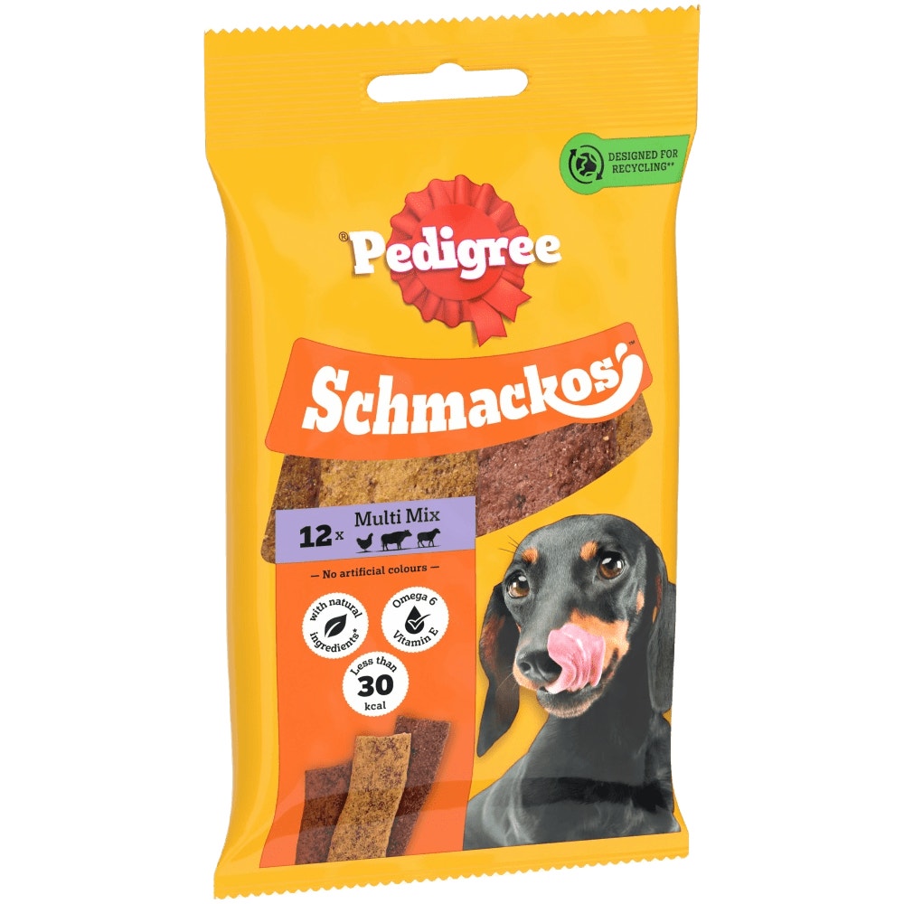 PEDIGREE® SCHMACKOS™ Dog Treats Multi Mix 790g, 144g, 86g