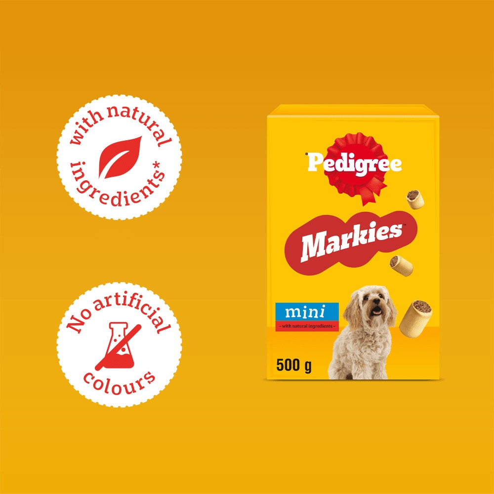 PEDIGREE® MARKIES™ Adult Mini Dog Treat Biscuits 12.5g, 500g