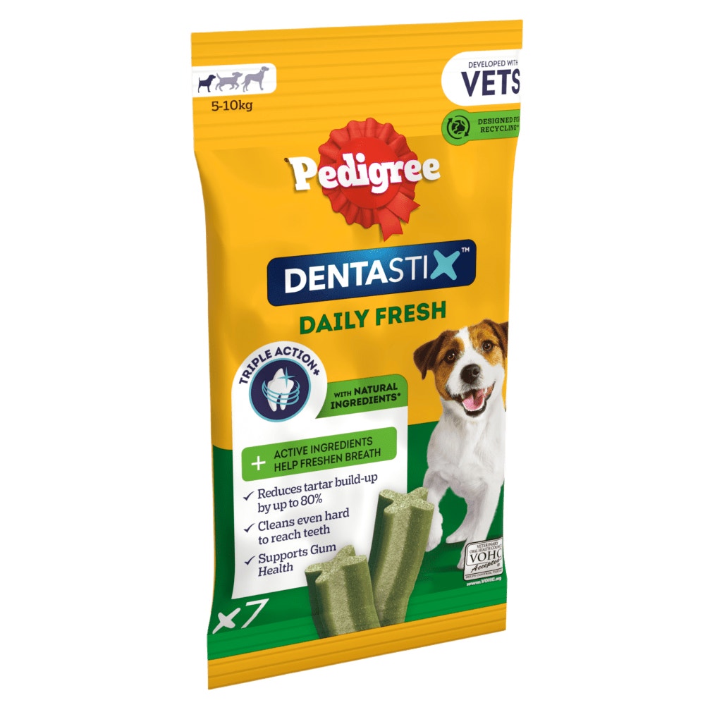 PEDIGREE® DENTASTIX™ Fresh Daily Dental Chews Small Dog Treat 550g,110g