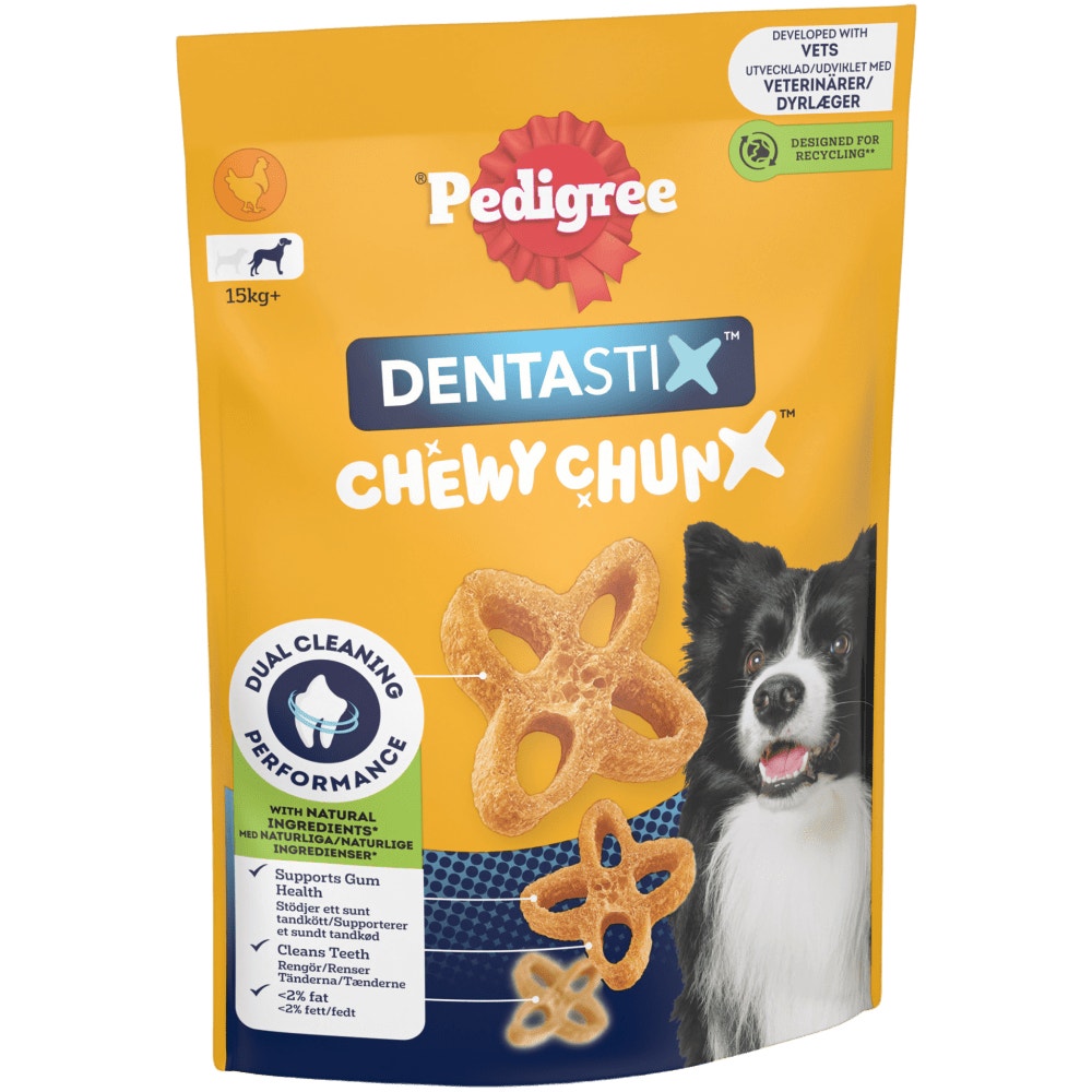 PEDIGREE® DENTASTIX™ CHEWY CHUNX™ Maxi Adult Dog Treats Chicken 68g