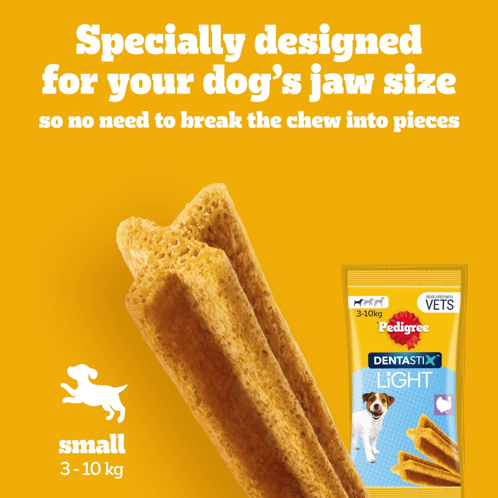 PEDIGREE® DENTASTIX™ Light Daily Dental Chews Small Dog Treats 7 & 35 Sticks