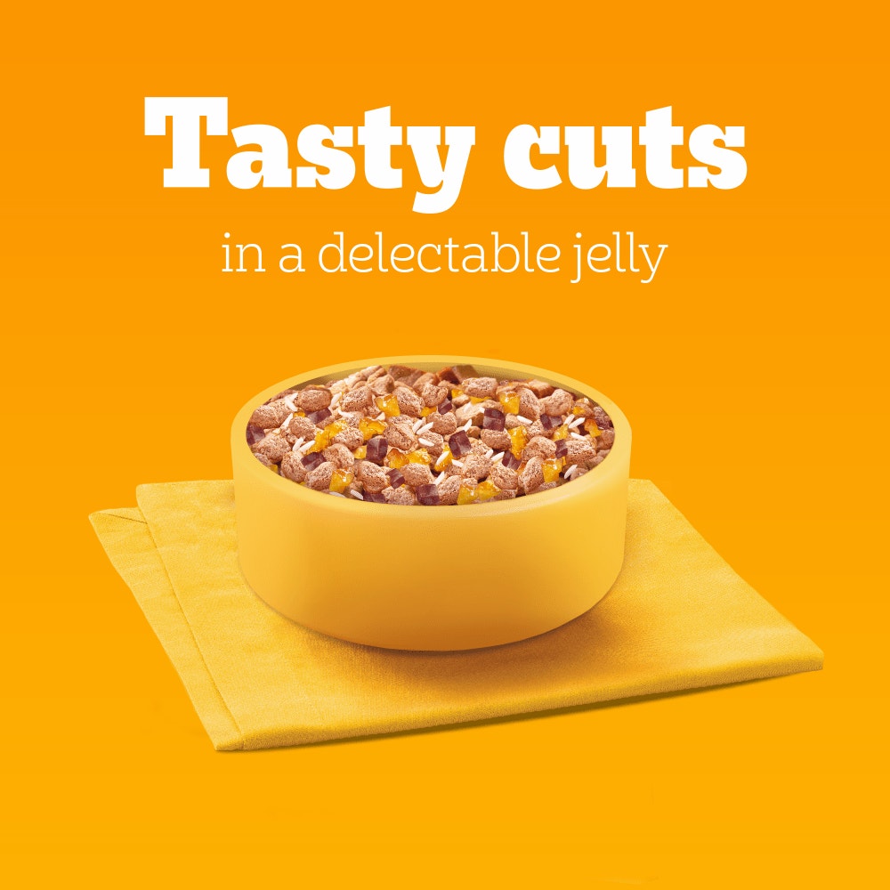 PEDIGREE® Junior Puppy Wet Dog Food Mixed Selection in Jelly Pouch 40 x 100g, 12 x 100g