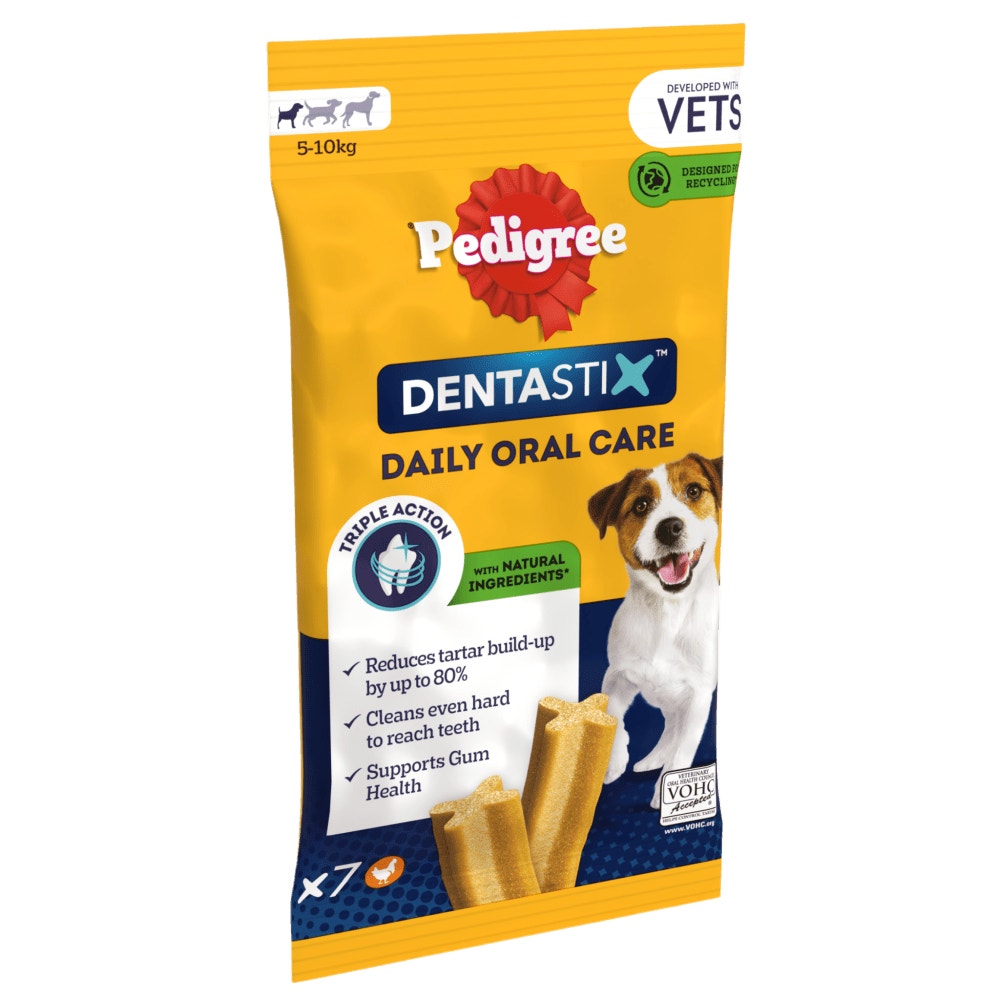 PEDIGREE® DENTASTIX™ Daily Dental Chews Small Dog Treat 1.1kg, 1.65kg, 550g, 110g
