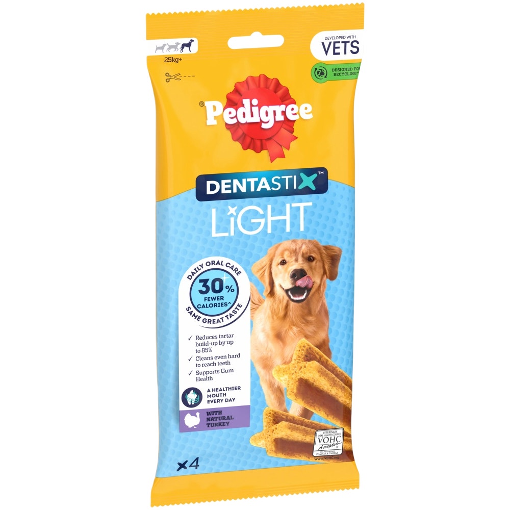 PEDIGREE® DENTASTIX™ Light Daily Dental Chews Large Dog Treats 4 & 21 Sticks