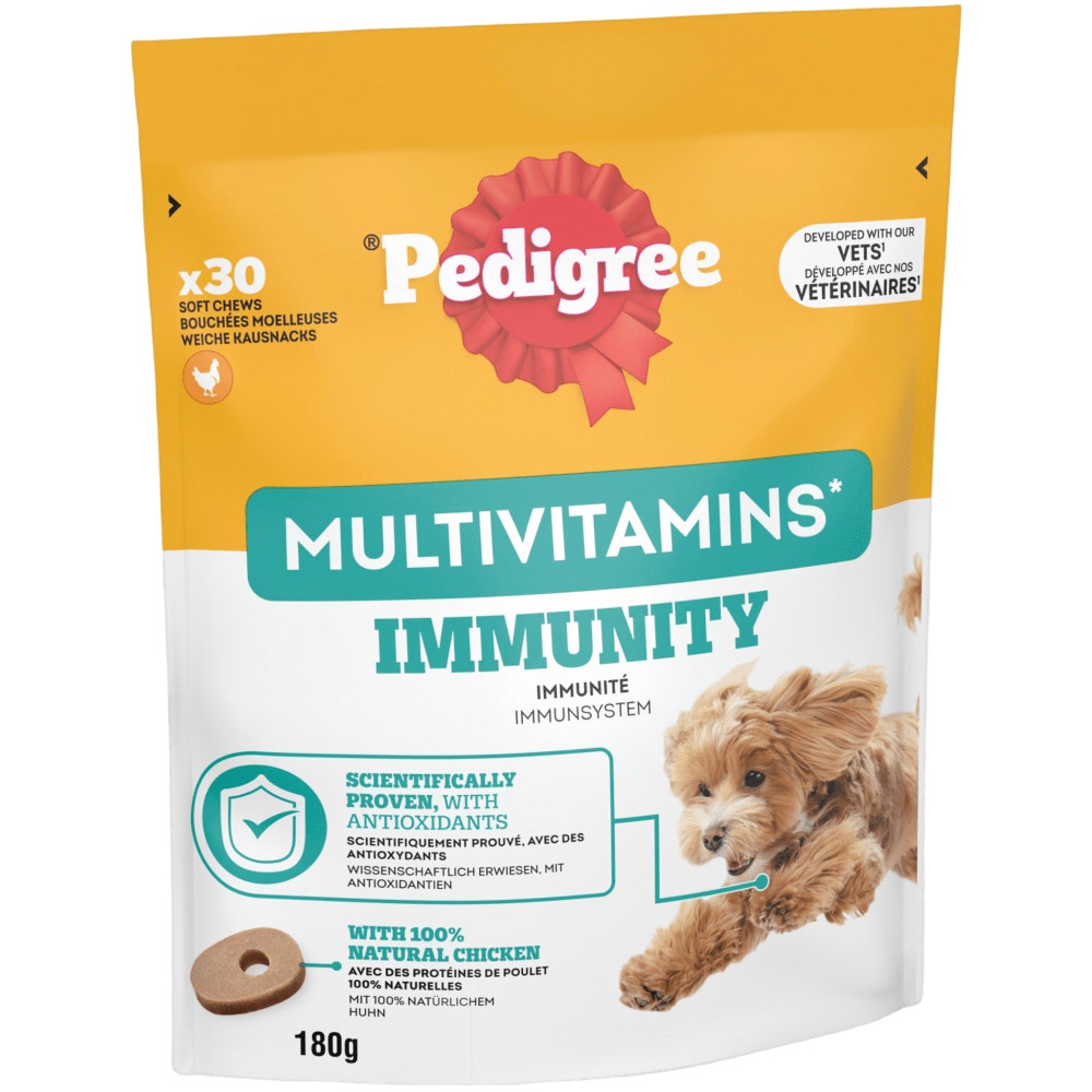 PEDIGREE® Multivitamins Immunity 30 Soft Dog Chews 180g