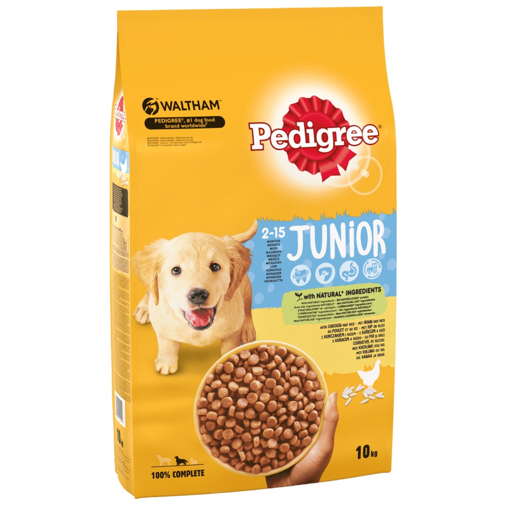 PEDIGREE® COMPLETE™ Junior/Puppy Dry Chicken and Rice 10kg