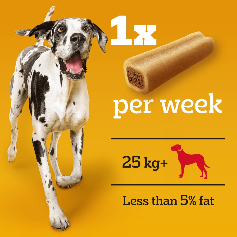 PEDIGREE® JUMBON Maxi Large Dog Treat  Beef and Poultry 1 Chew
