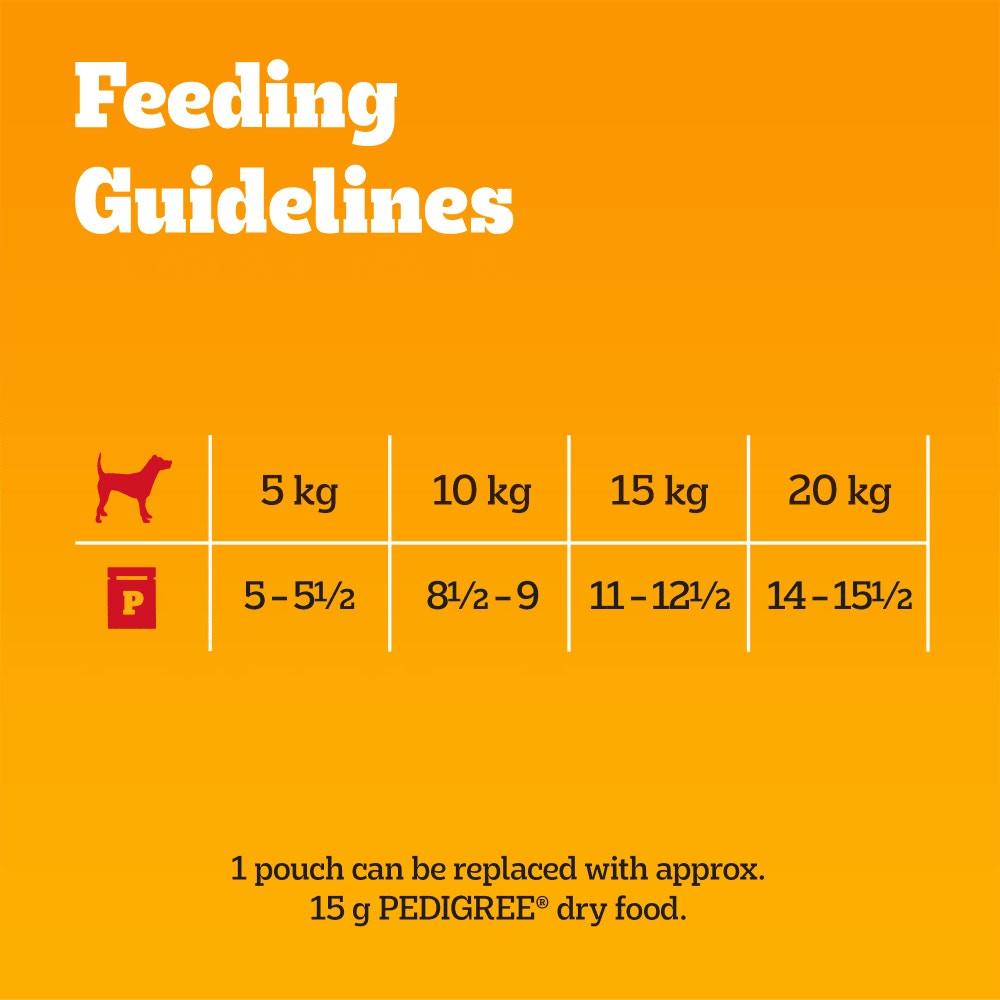 PEDIGREE® VITALITY+  Adult Wet Dog Food Selection in Gravy Pouch 12x85g, 40x85g