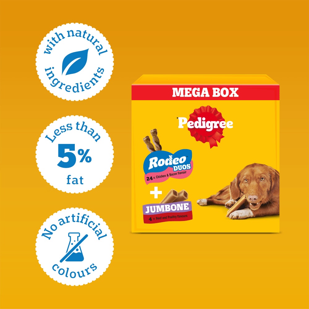 PEDIGREE® RODEO DUOS & JUMBONE Medium Dog Treats Multipack 780g