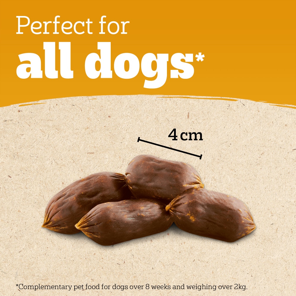 PEDIGREE® RANCHOS™ Sausages Dog Treats with 100% Natural Pork 60g