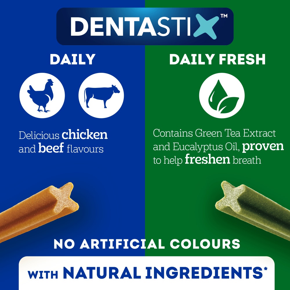 PEDIGREE® DENTASTIX™ Fresh Daily Dental Chews Small Dog Treat 550g,110g