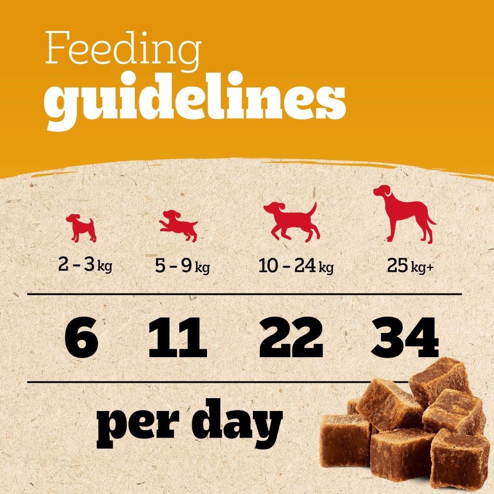 PEDIGREE® RANCHOS™ Dog Training Treat Cubes, With 100% Natural Duck, 70g