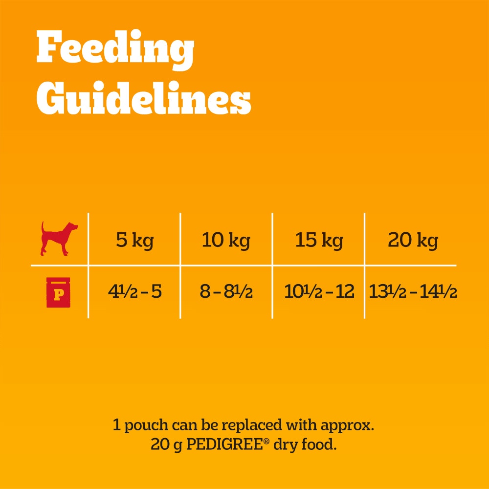 PEDIGREE® PROTEIN +™ Adult Wet Dog Food  Selection in Jelly Pouch 12x85g, 40x85g