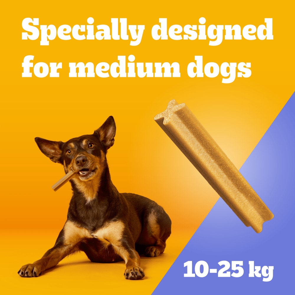PEDIGREE DENTASTIX Daily Dental Chews Medium Dog 5 Sticks, 3 Sticks with Chicken