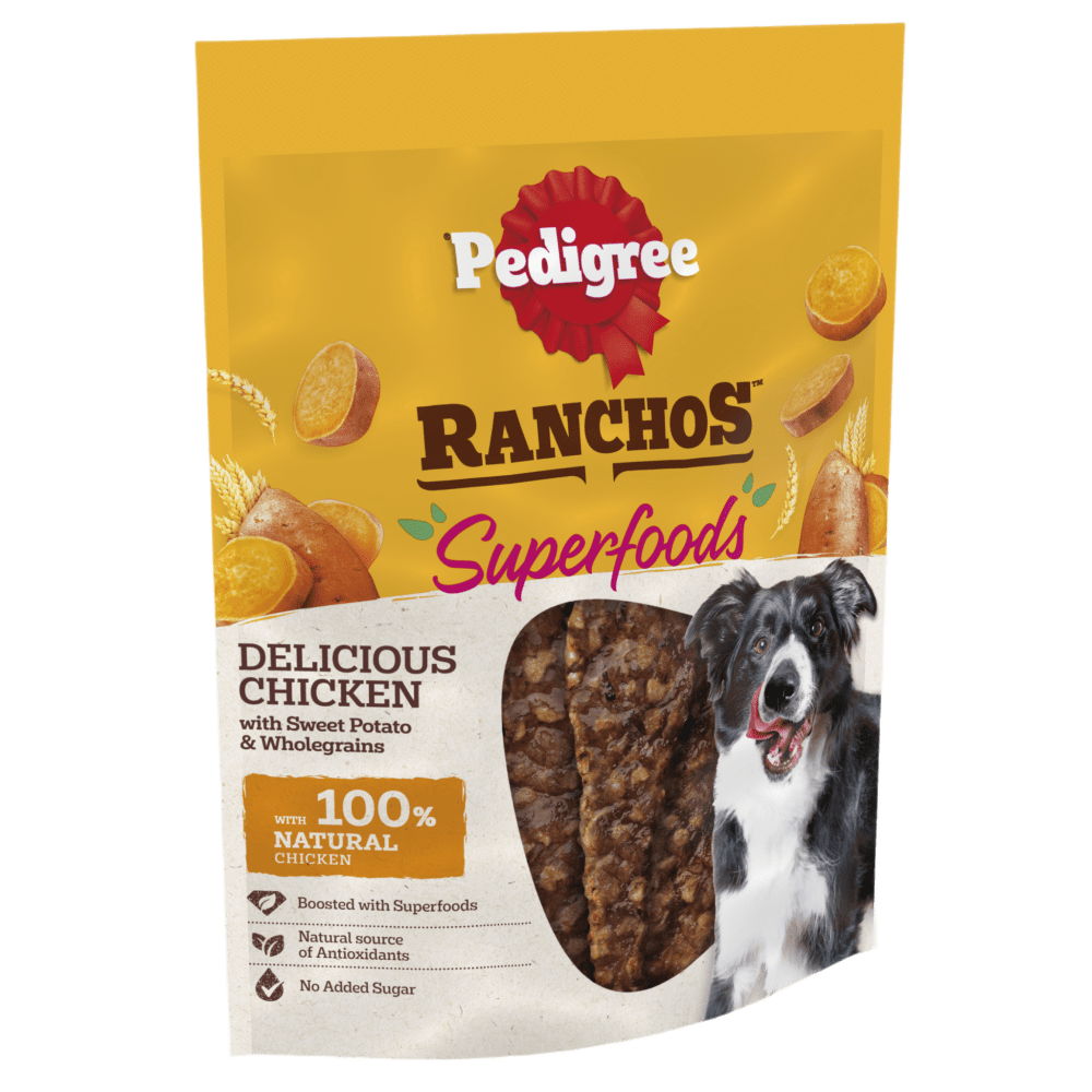 PEDIGREE® RANCHOS™ SUPERFOOD Chicken Dog Treat Sweet Potato Wholegrain 70g