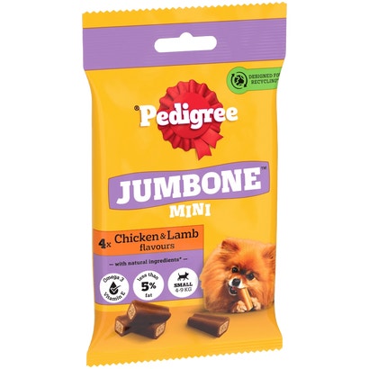 JUMBONE™ Mini Small Dog Treats with Chicken & Lamb