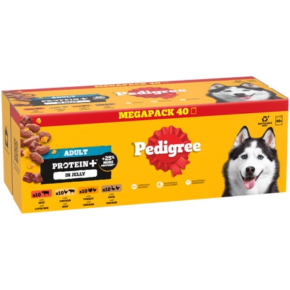 PROTEIN +™ Adult Wet Dog Food  Selection in Jelly Pouch