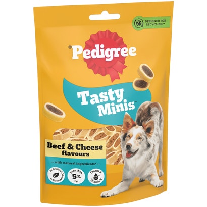 TASTY MINIS Dog Treats Nibbles with Cheese & Beef